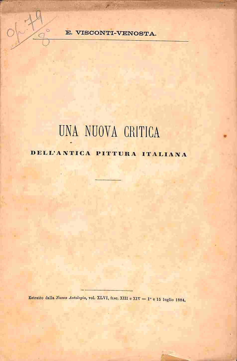 Una nuova critica dell'antica pittura italiana